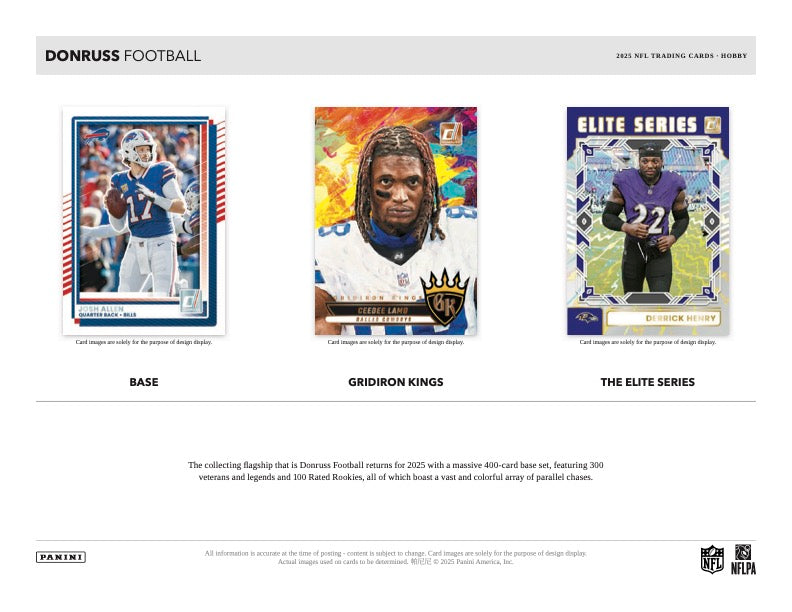 PRESALE - 2025 Panini Donruss Football Hobby Box