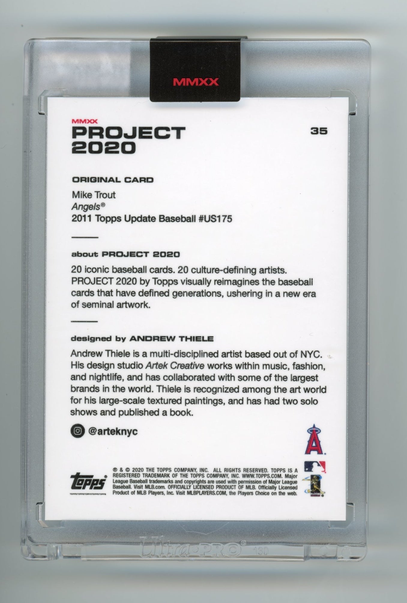 Topps Project 2020 Mike Trout #35 - Angels