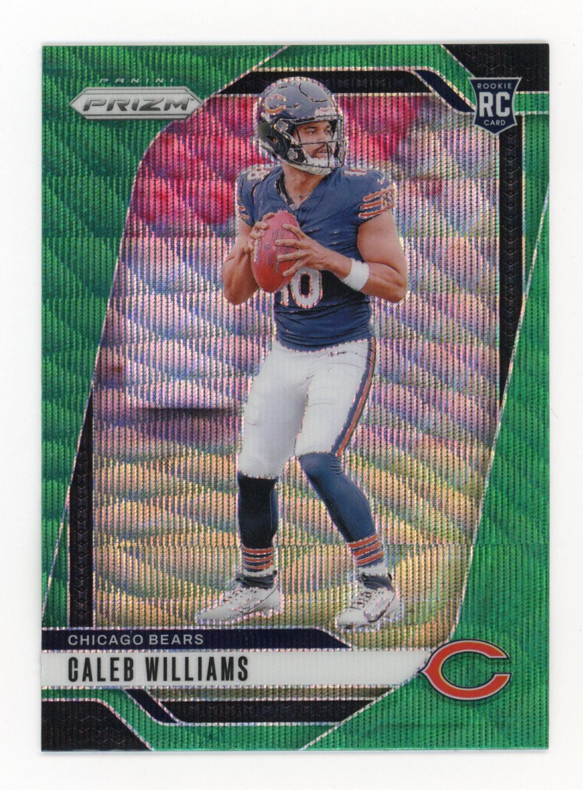 2024 Panini Prizm Caleb Williams Rookies #301 - Green Wave Bears
