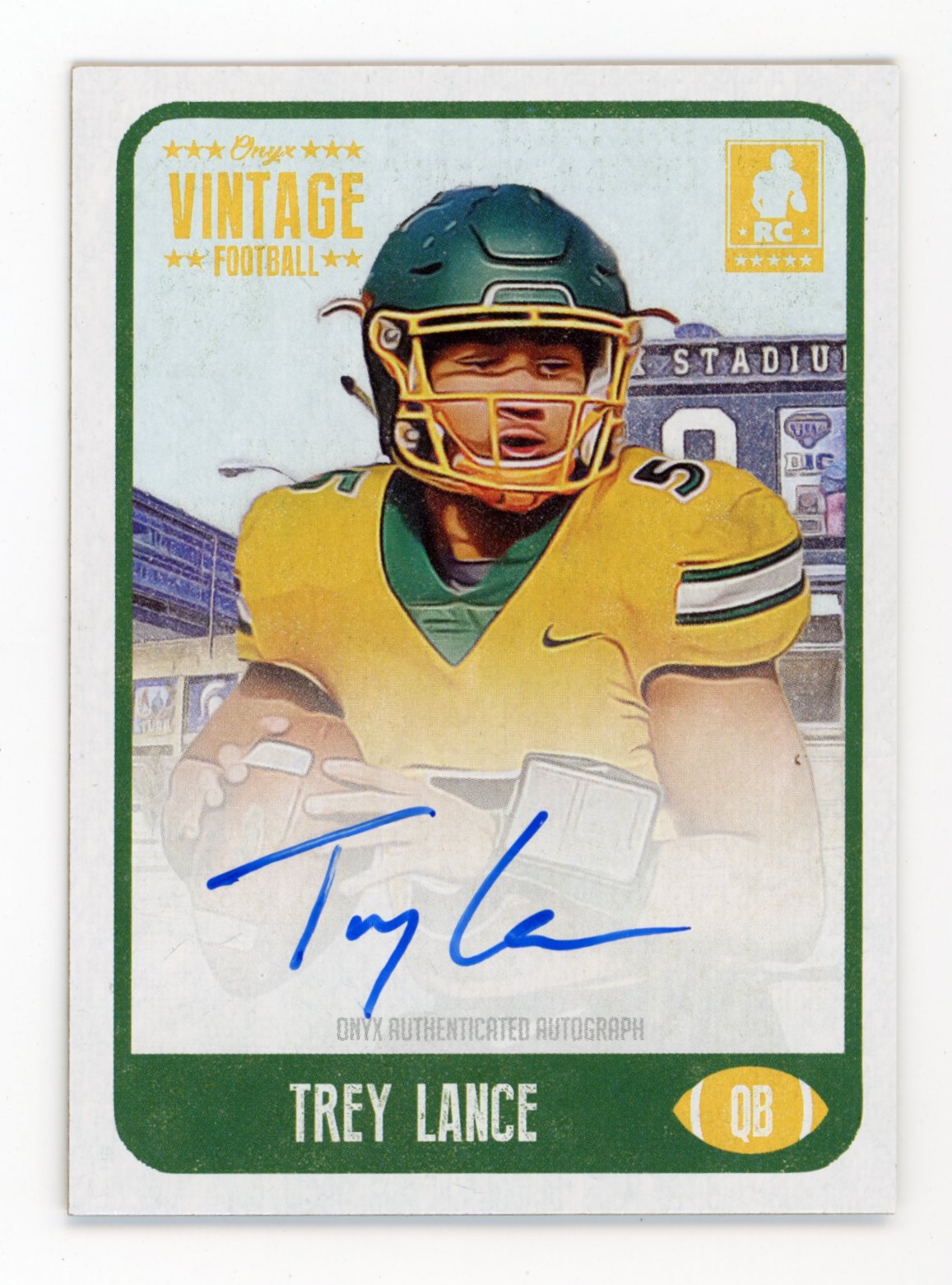 2021 Onyx Vintage Trey Lance #FATL - RC Auto NDSU