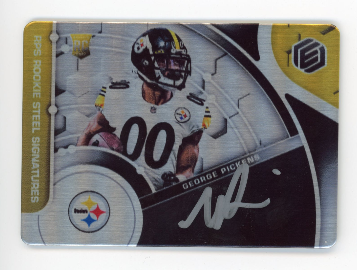 2022 Panini Elements Rookie Steel Signatures George Pickens RC #141 - #/199 Auto Steelers