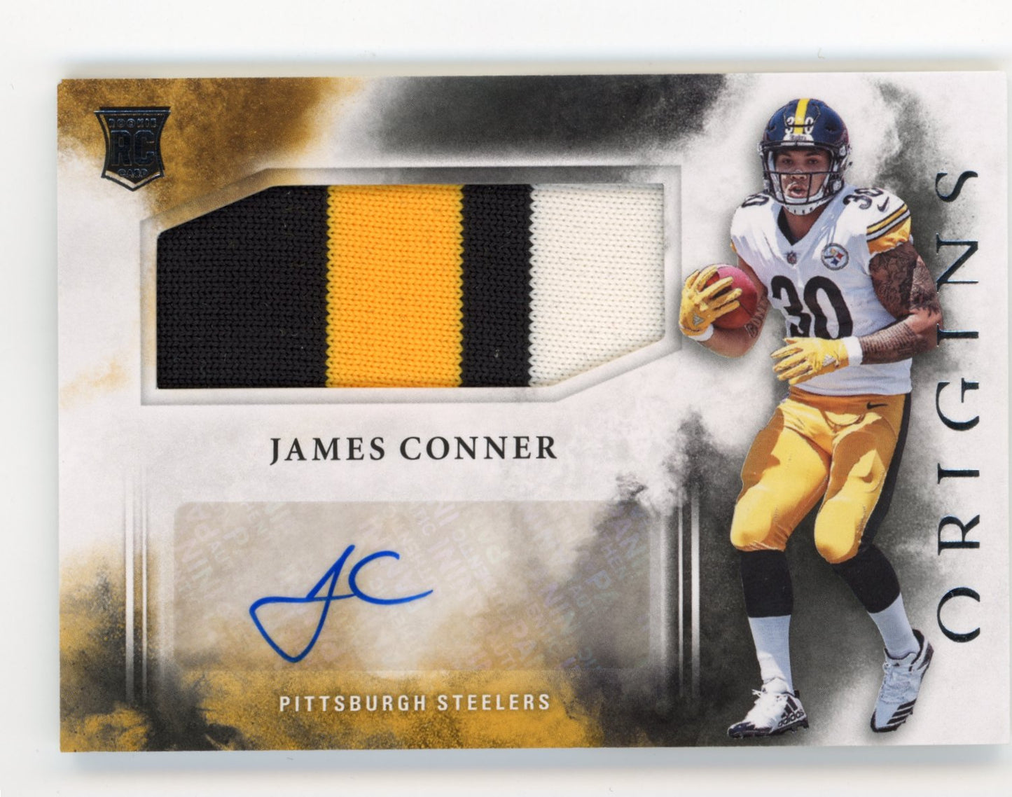 2017 Panini Origins James Conner RC #118 - Jersey Auto Steelers