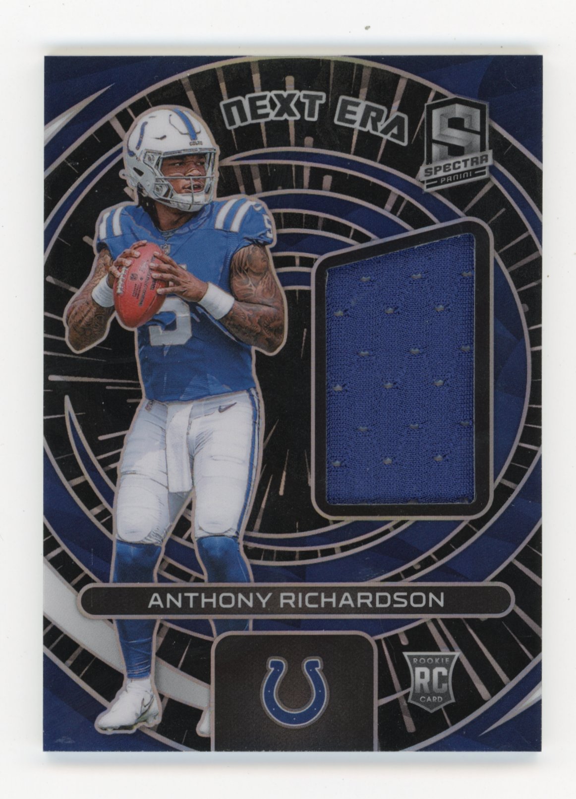 2023 Panini Spectra Next Era Anthony Richardson RC #NE-ARI - #/75 Hyper Jersey Colts