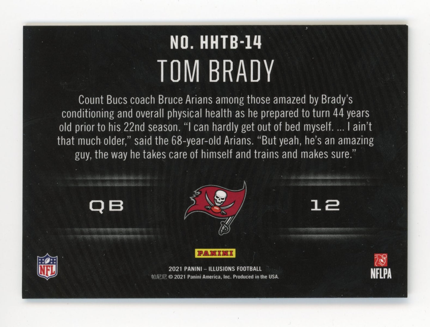 2021 Panini Illusions Holoheroes Tom Brady #HHTB-14 - Buccaneers