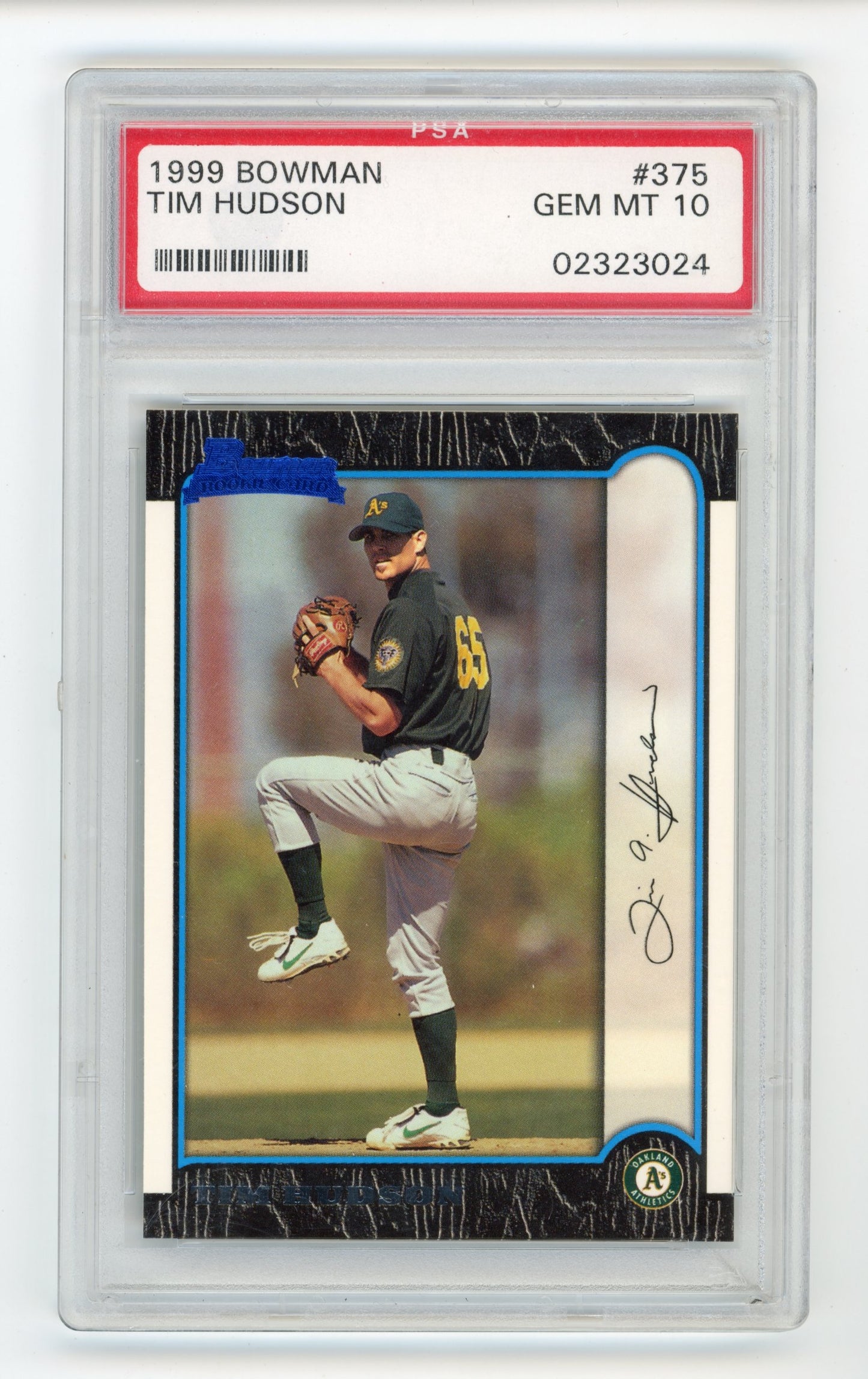 1999 Topps Bowman Tim Hudson #375 - PSA 10 Athletics