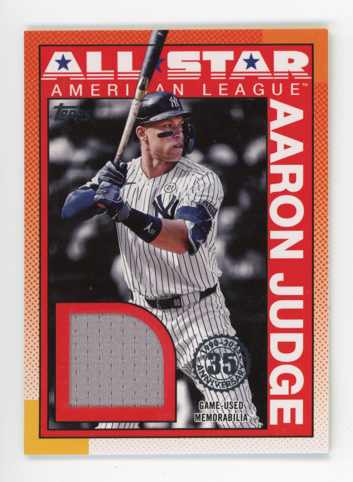 2025 Topps Aaron Judge All Star #90ASR-AJ - Relic Yankees