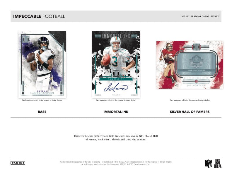 PRESALE - 2025 Panini Impeccable Football Hobby Box