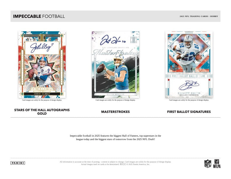 PRESALE - 2025 Panini Impeccable Football Hobby Box