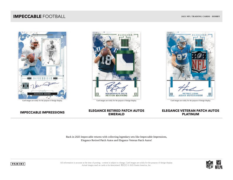 PRESALE - 2025 Panini Impeccable Football Hobby Box