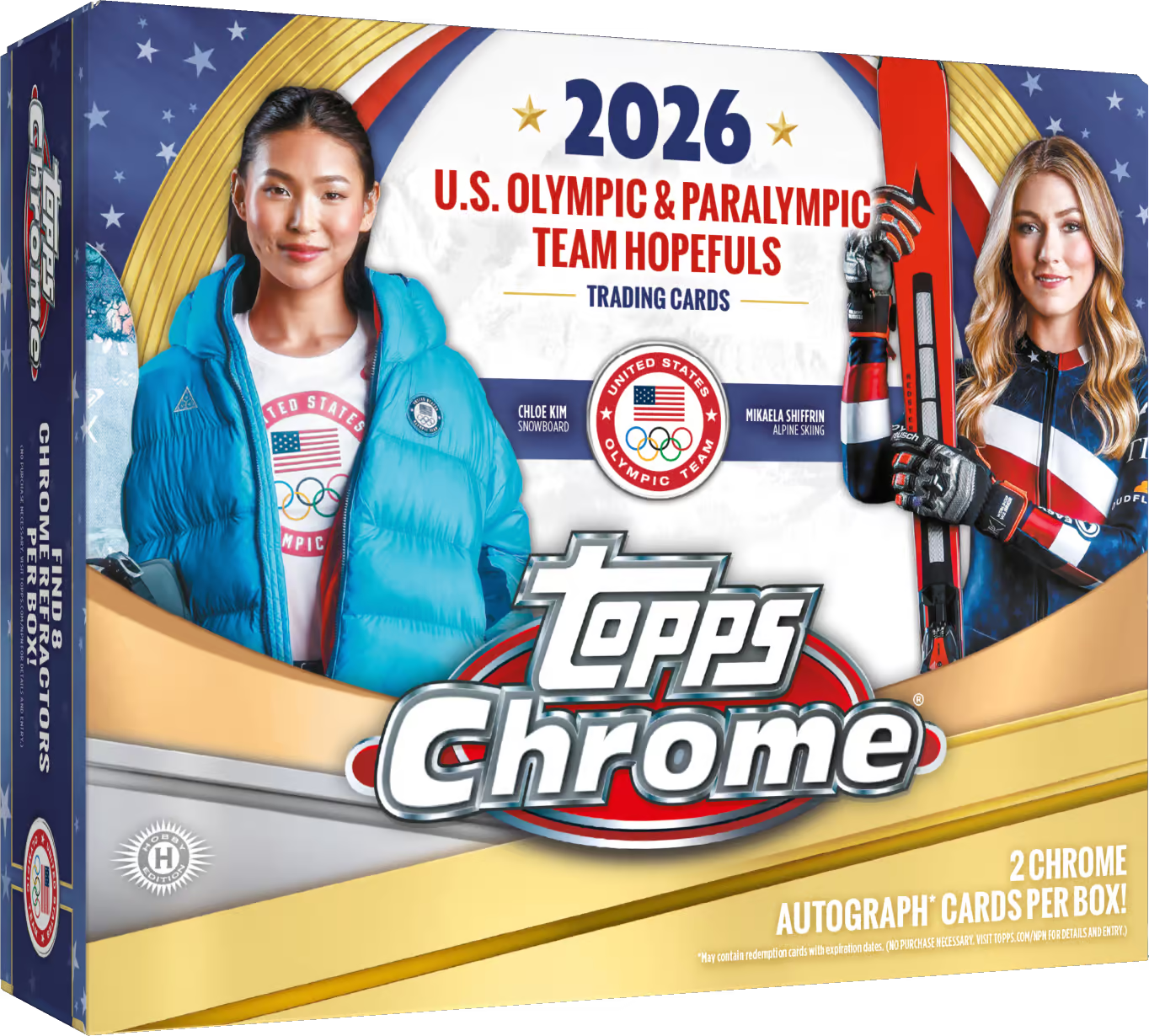 2026 Topps Chrome U.S Winter Olympic & Paralympic Team Hopefuls Hobby Box