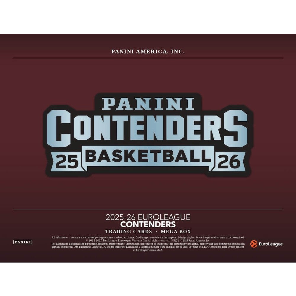 PRESALE - 2025/26 Panini Contenders Euroleague Basketball Mega Box