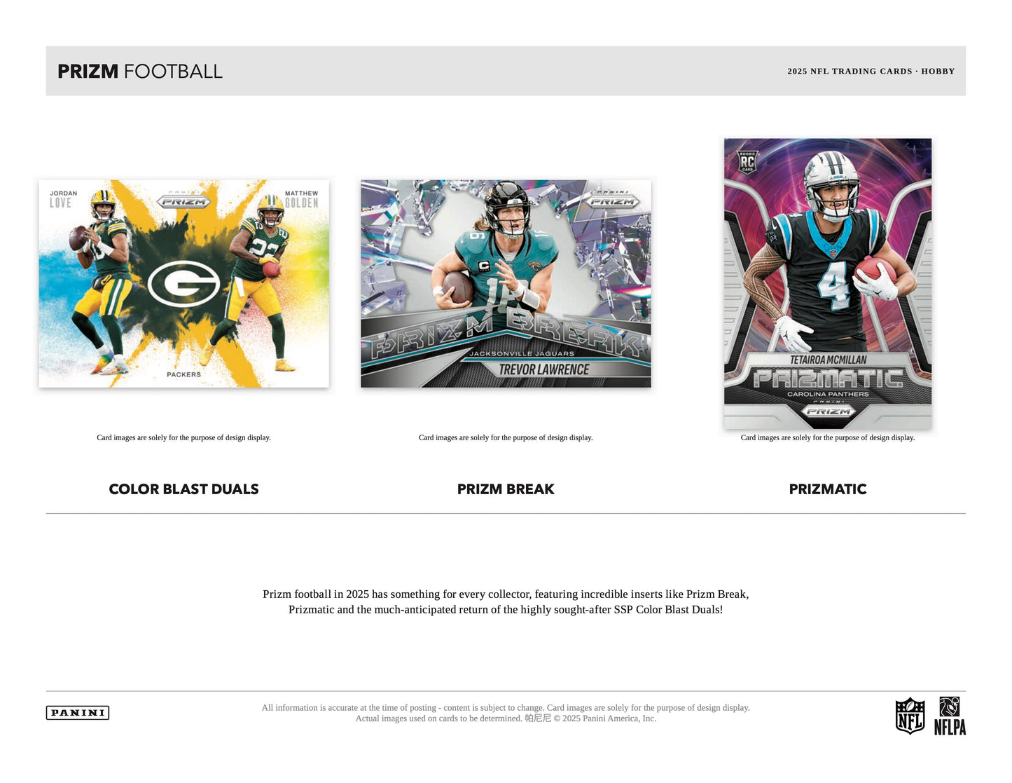 PRESALE - 2025 Panini Prizm Football Hobby Box