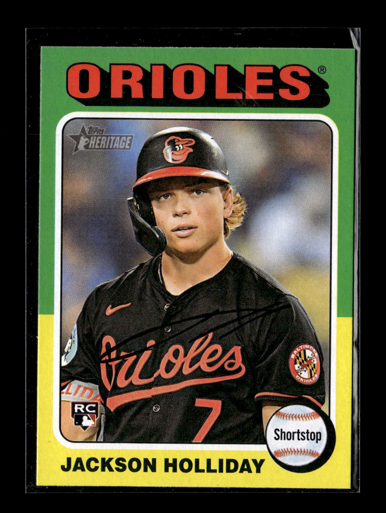2024 Topps Heritage Jackson Holliday #692 Baltimore Orioles