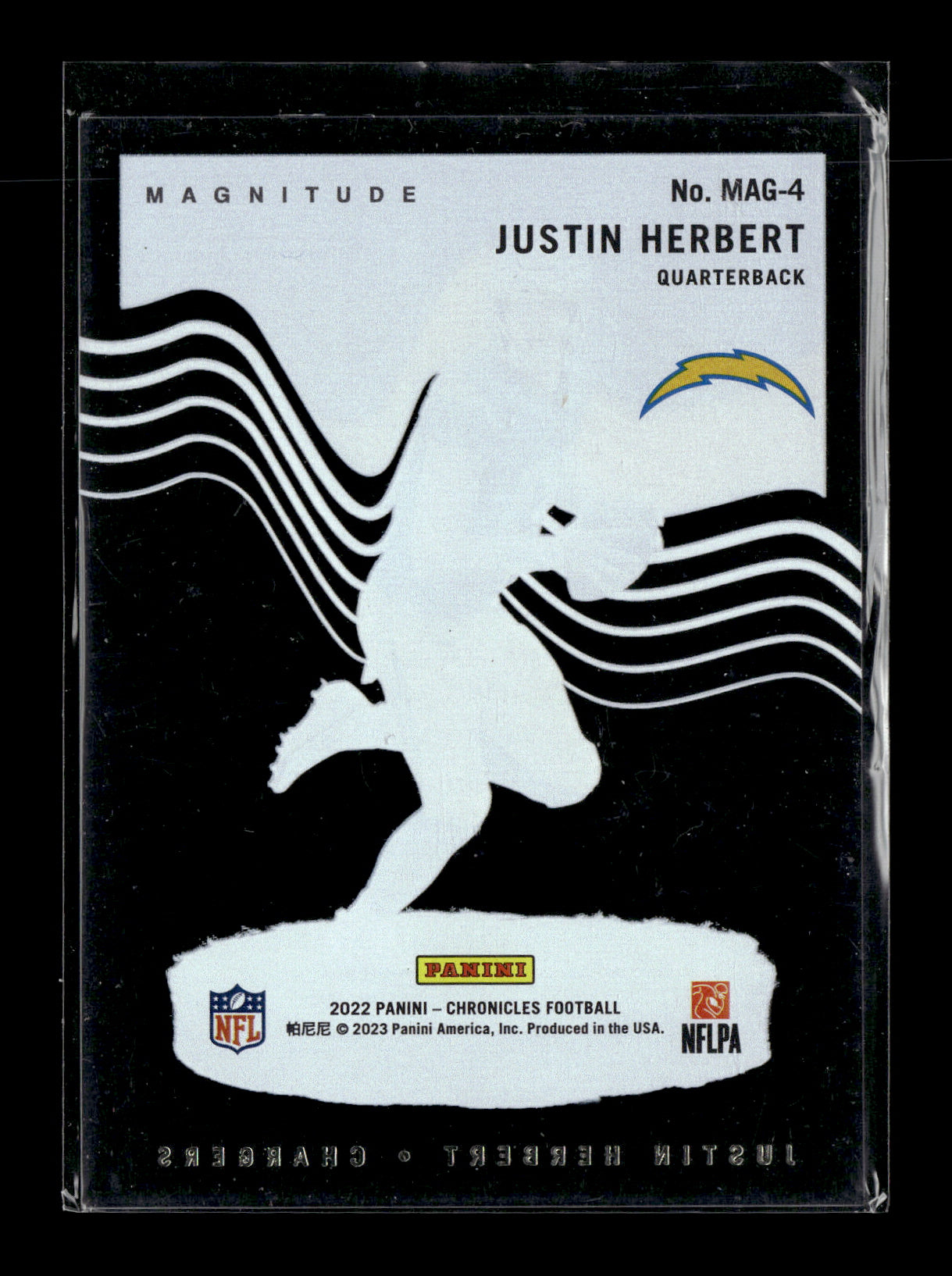 2022 Panini Chronicles Justin Herbert #MAG-4 Magnitude Los Angeles Chargers