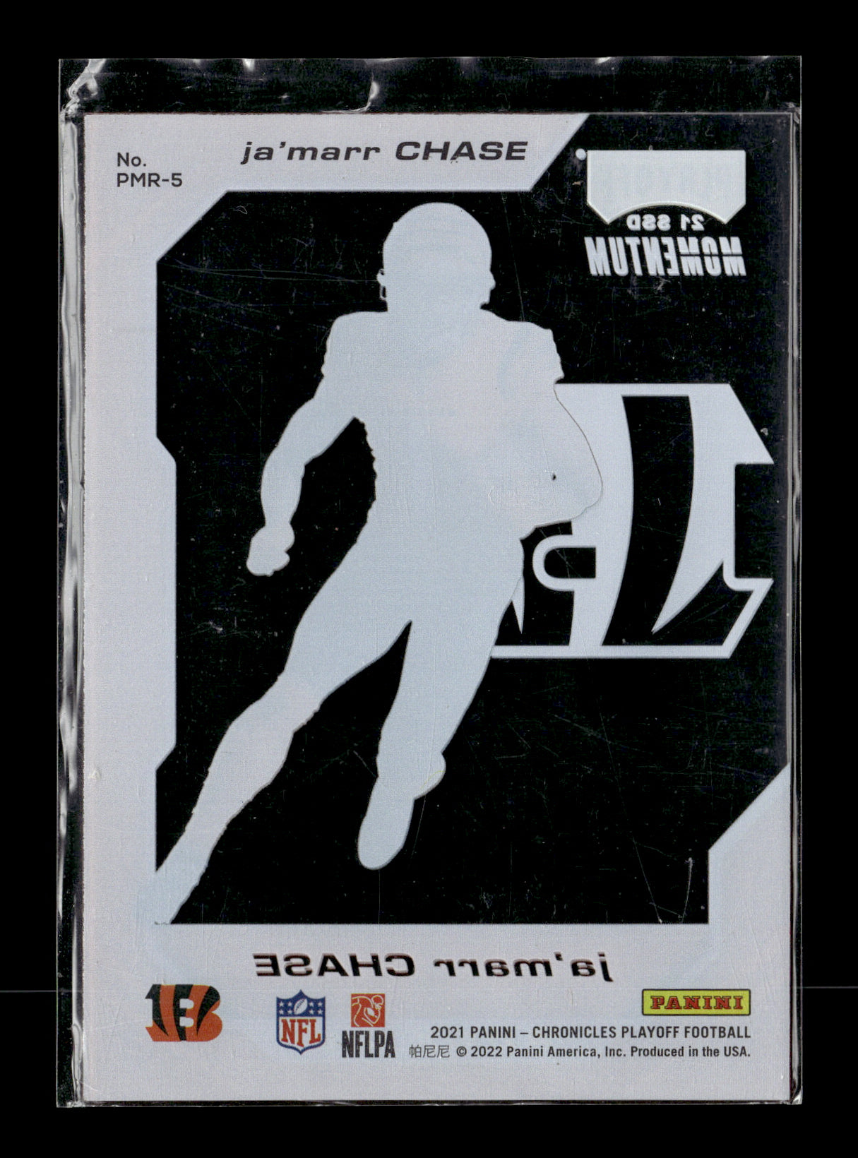 2021 Panini Chronicles Ja'Marr Chase #PMR-5 Playoff Momentum Rookies Cincinnati Bengals