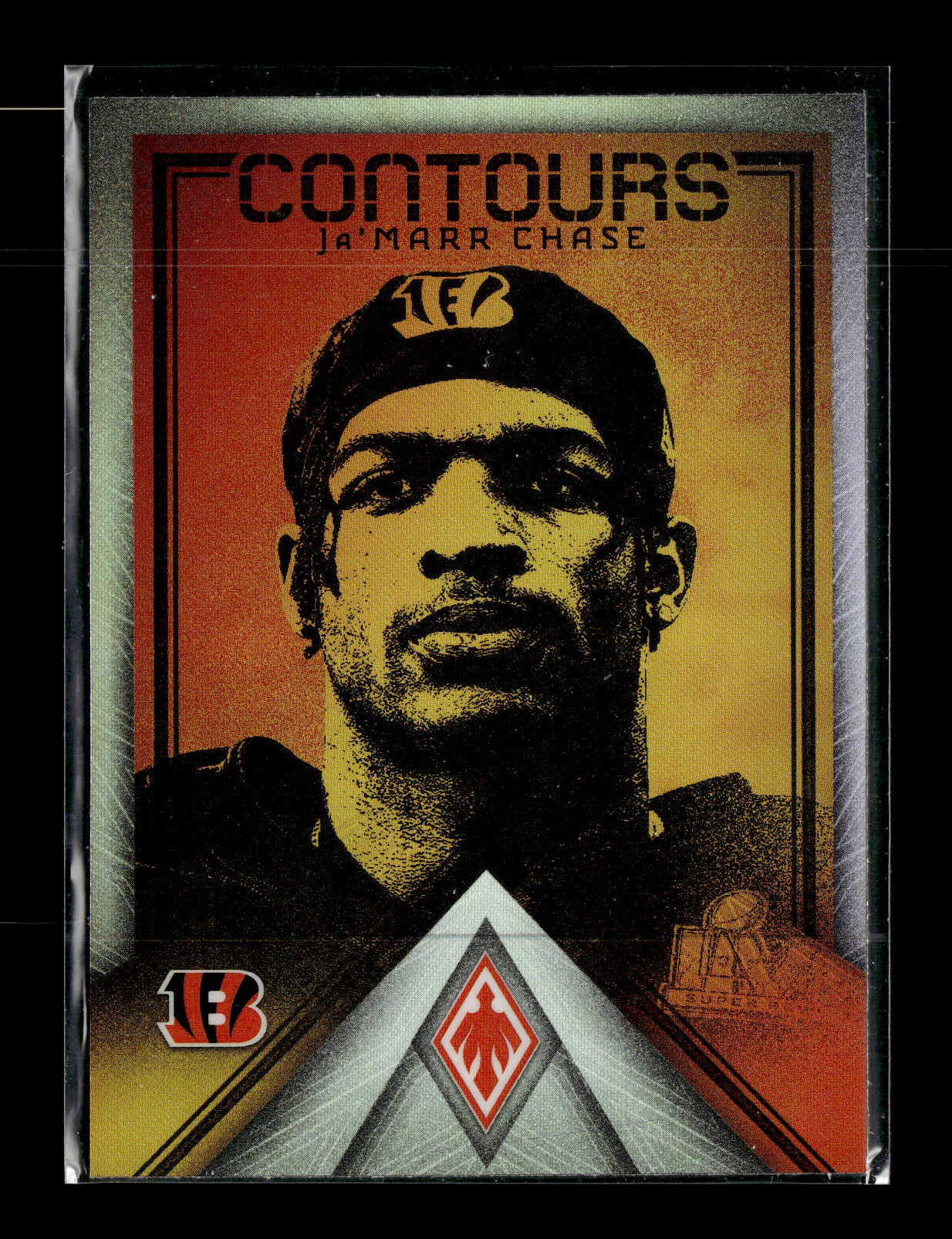 2022 Panini Phoenix Ja'Marr Chase #CT-12 Contours Cincinnati Bengals