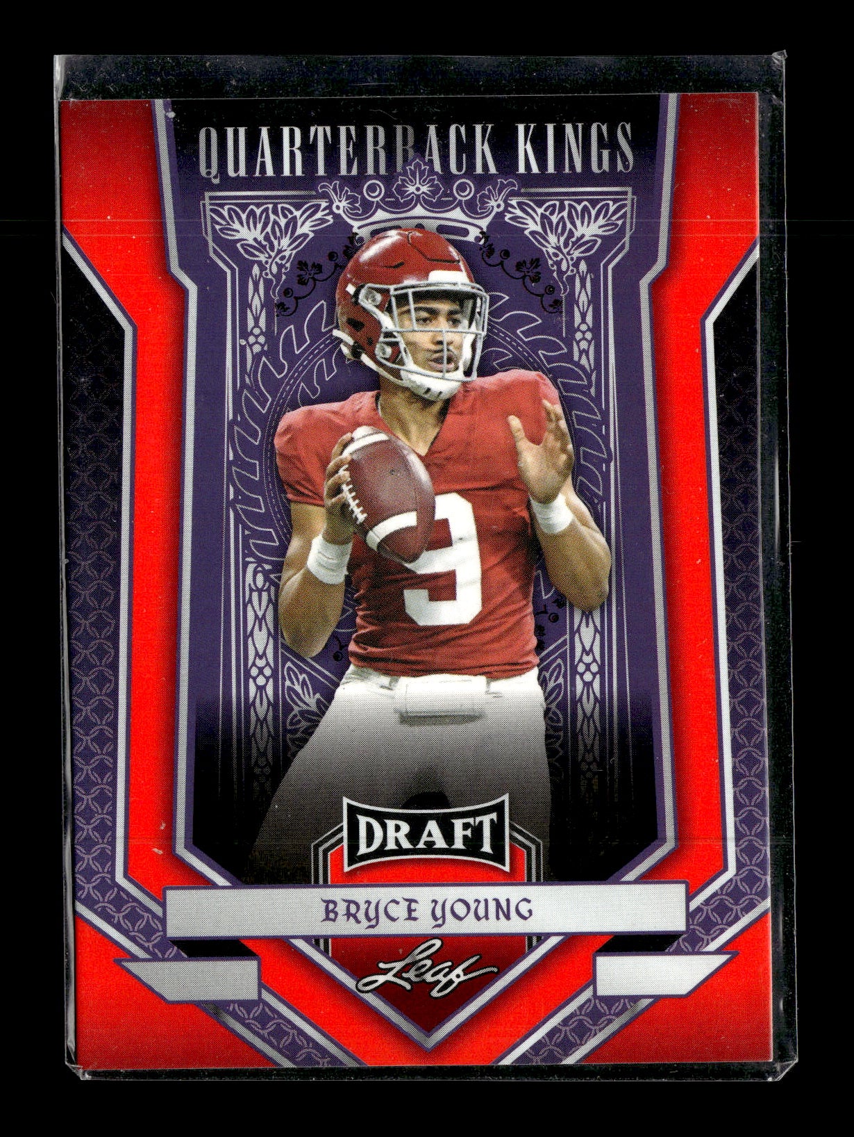 2023 Leaf Draft Bryce Young #89 Red Alabama Crimson Tide