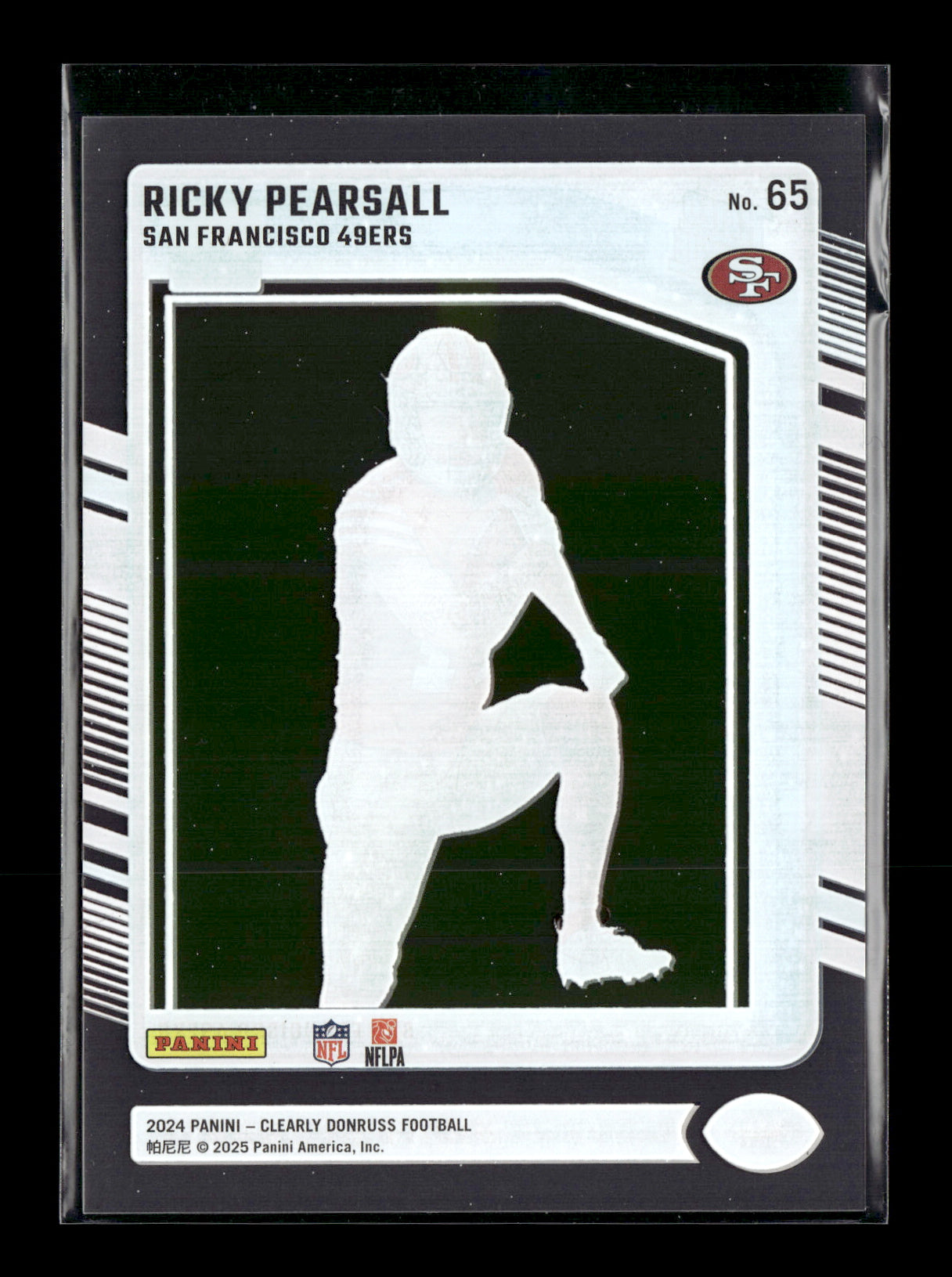 2024 Clearly Donruss Ricky Pearsall #65 San Francisco 49ers
