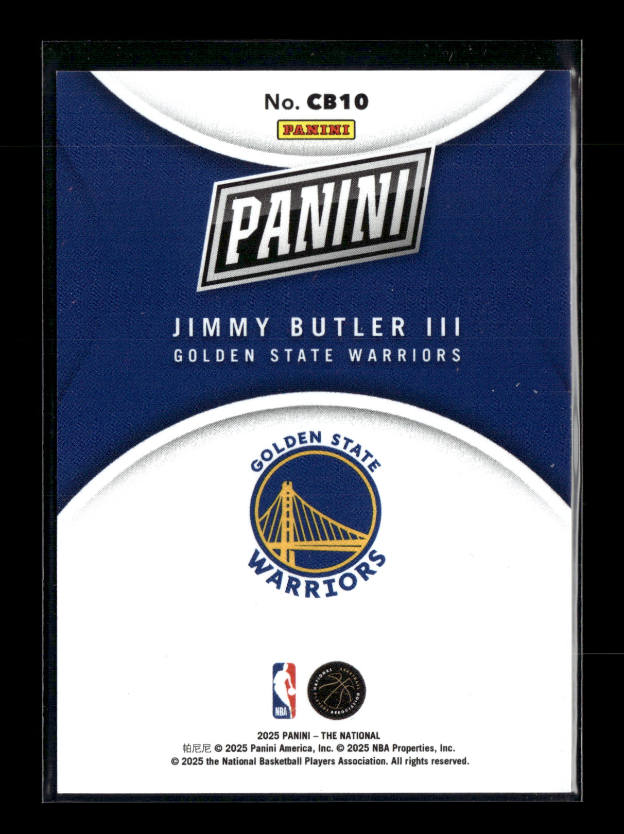 2025 Panini National Convention Case Breaker Jimmy Butler III #CB10 #/199 Golden State Warriors
