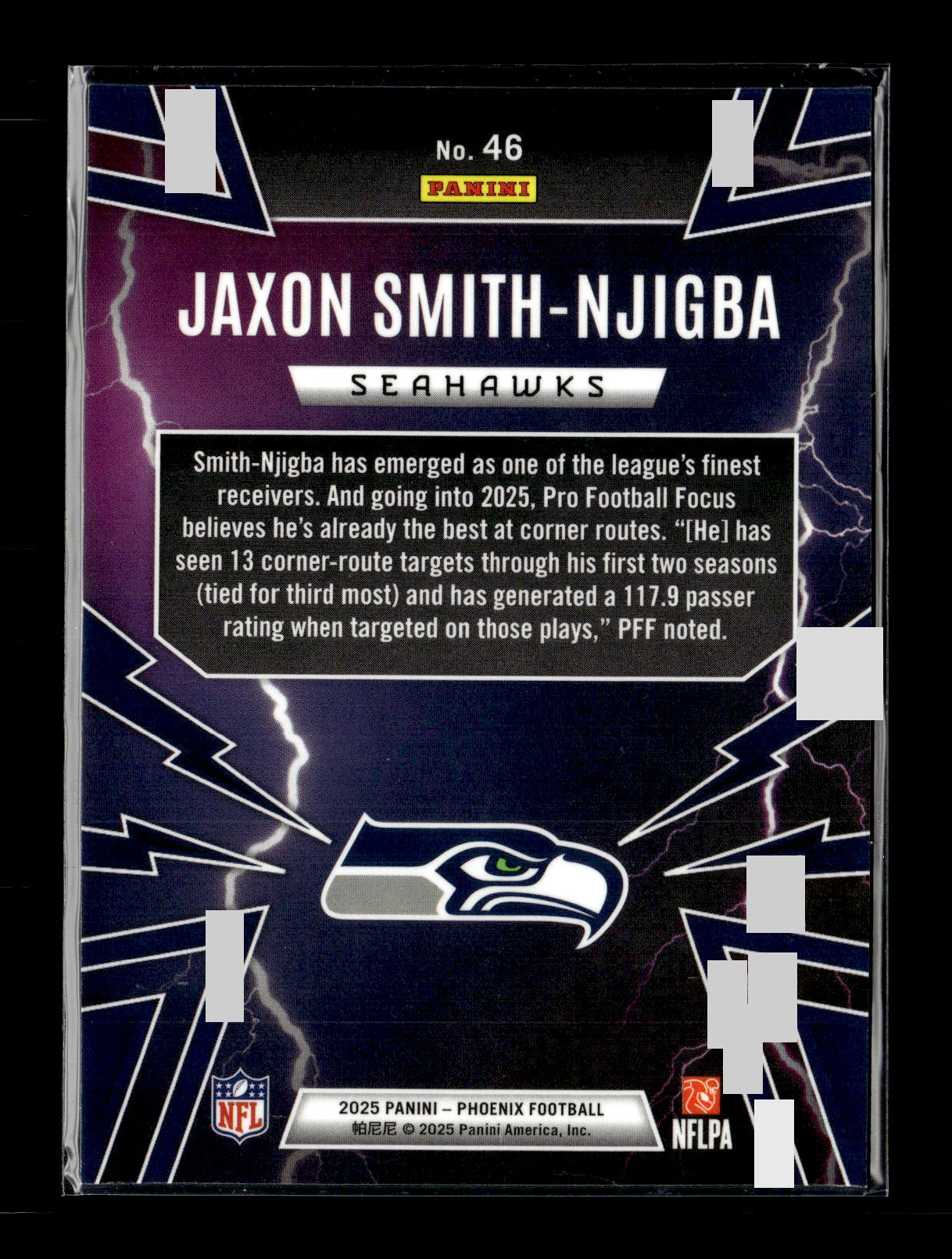 2025 Panini Phoenix Jaxon Smith-Njigba #46 Thunderbirds Seattle Seahawks