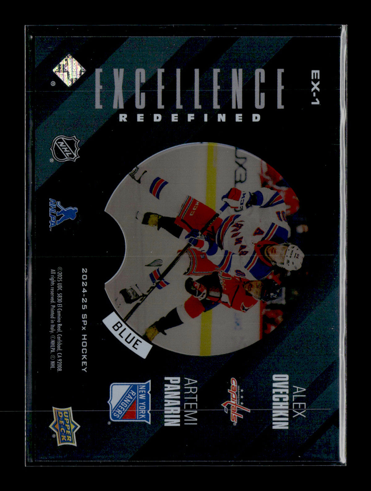 2024-25 SPx Alex Ovechkin / Artemi Panarin #EX-1 Excellence Redefined Blue #/199