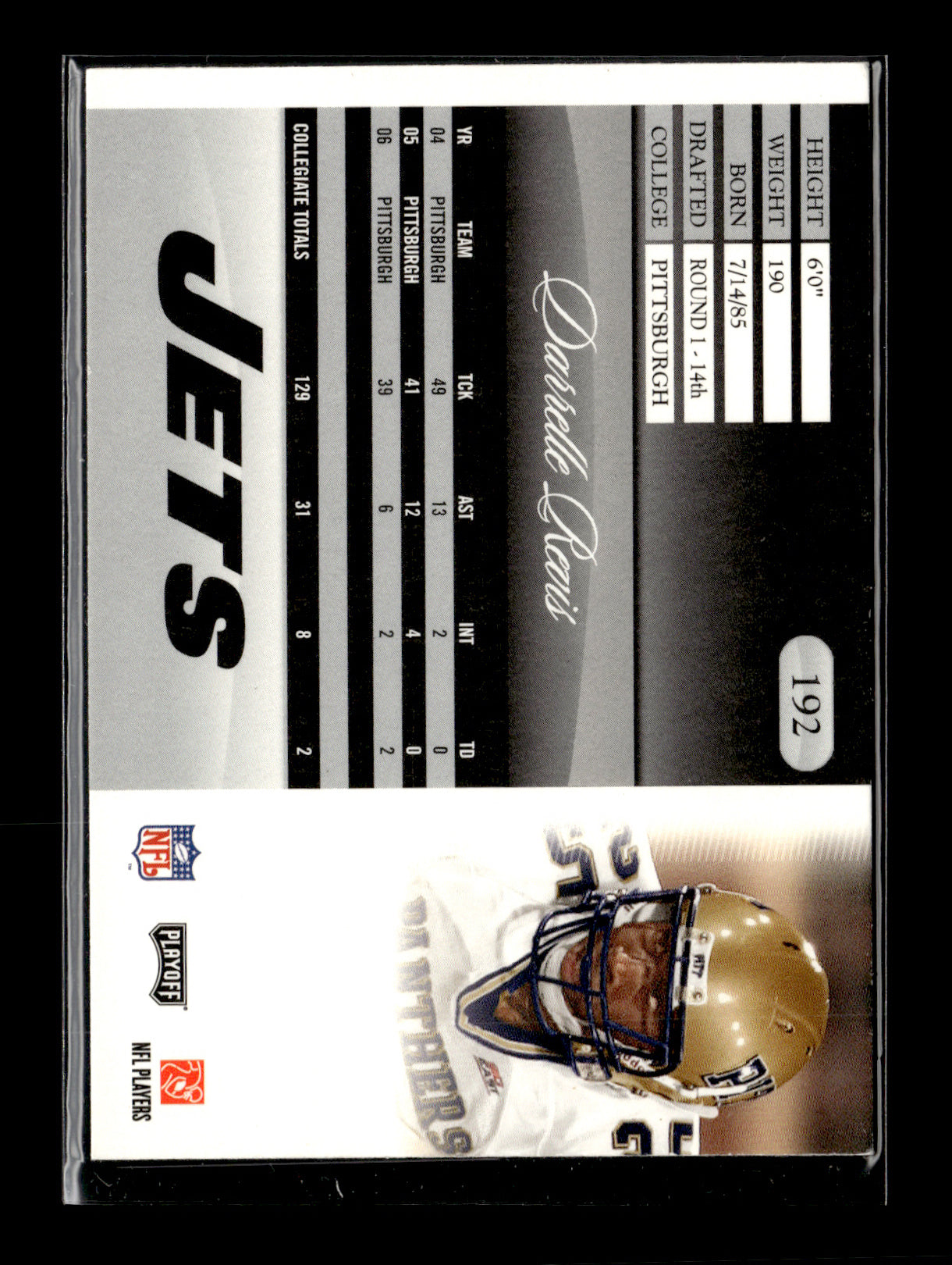 2007 Playoff Prestige Darrelle Revis #192 New York Jets