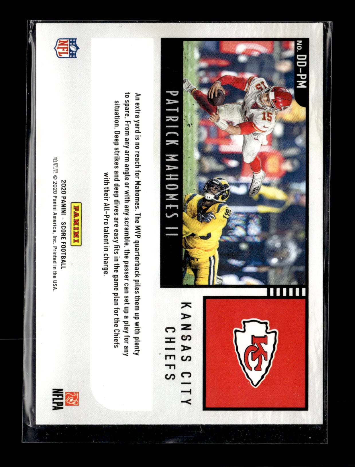 2020 Score Patrick Mahomes II #DD-PM Deep Dive Kansas City Chiefs
