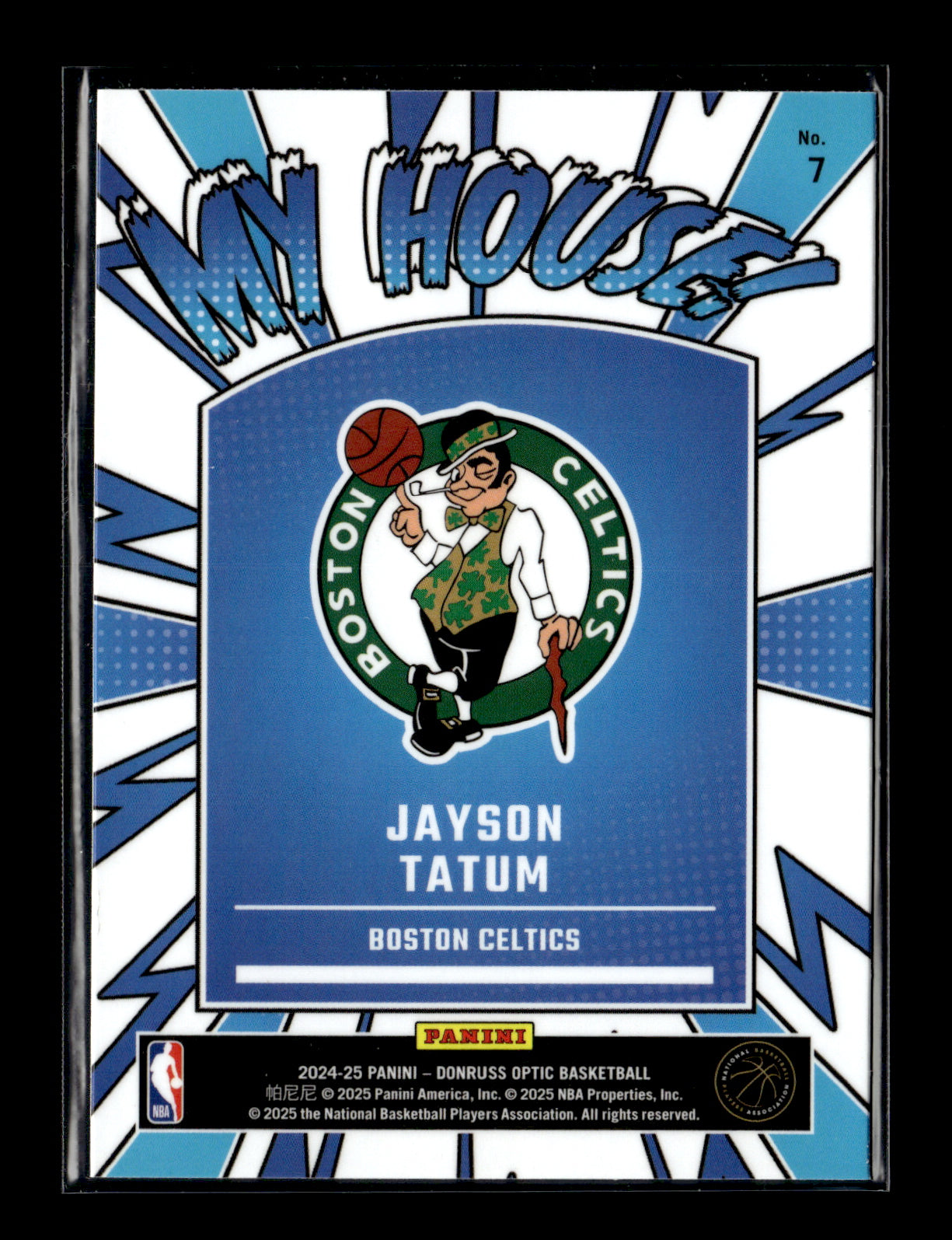 2024-25 Donruss Optic Jayson Tatum #7 My House Boston Celtics