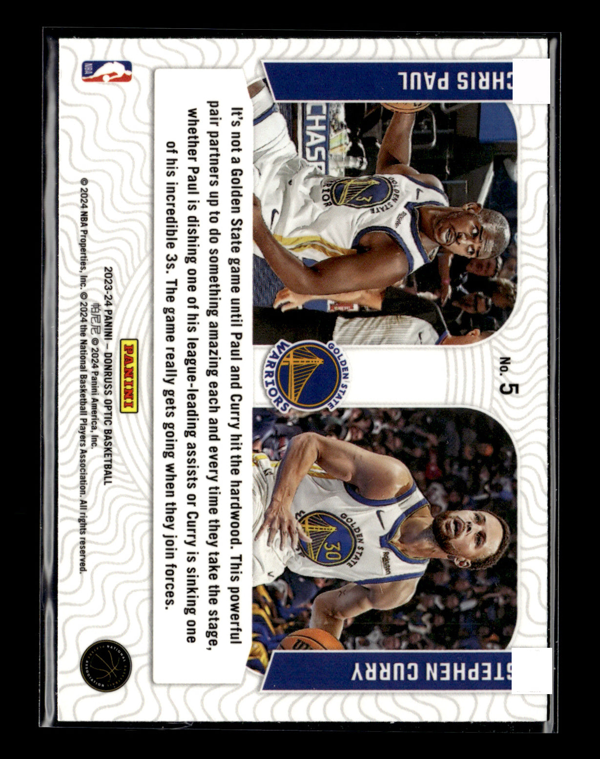 2023-24 Donruss Optic Chris Paul / Stephen Curry #5 Optical Illusions