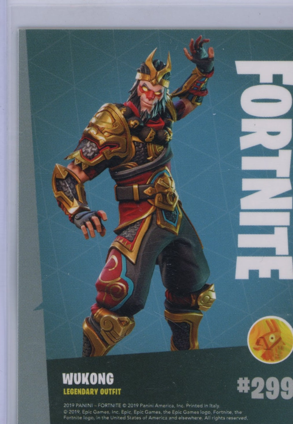 2019 Panini Fortnite Series 1 Wukong #299 Fortnite