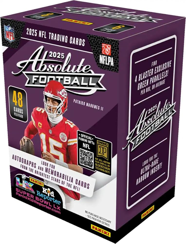 2025 Panini Absolute Football Blaster Retail Box