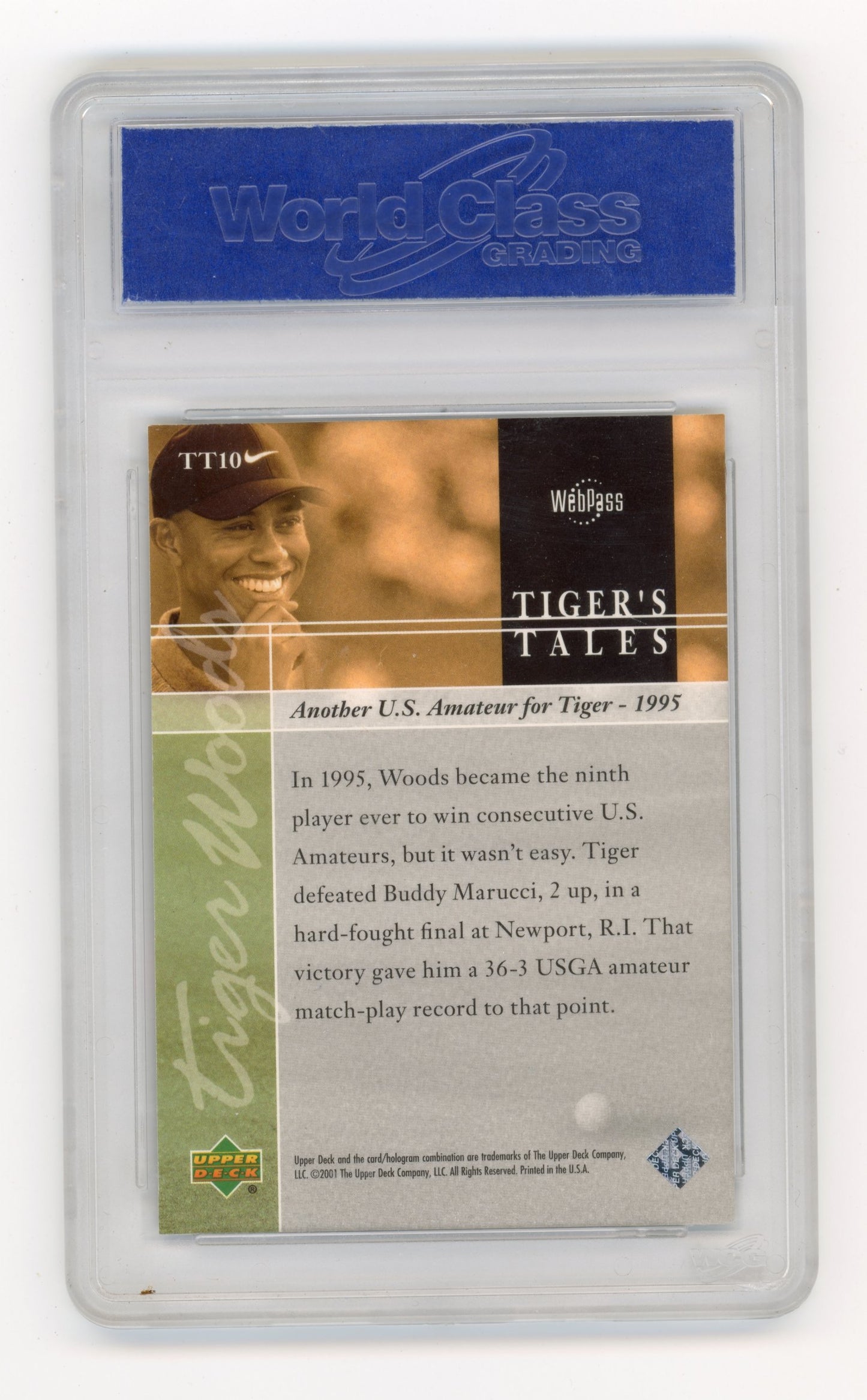 2001 Upper Deck Tiger Woods #TT10 Tiger's Tales