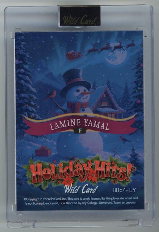 2025 Wild Card Holiday Hits - Laterum Winter Night Red Lamine Yamal #HHc4-LY #/1
