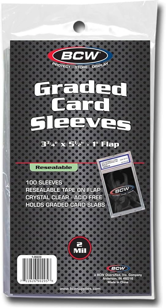 BCW - Graded Card Sleeves 100 pack