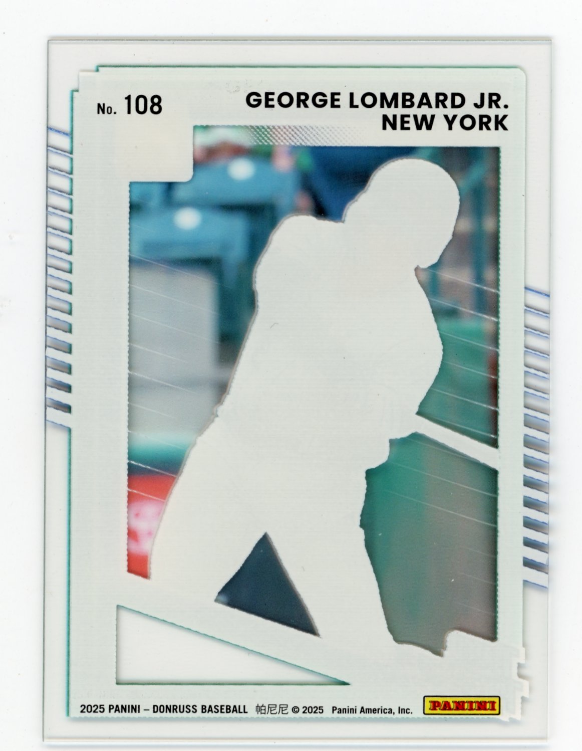 2025 Donruss George Lombard Jr. #108 Clearly Rated Prospects New York Yankees