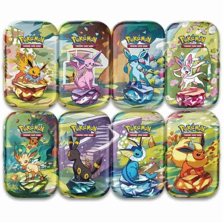 Pokemon Scarlet and Violet Prismatic Evolutions Mini Tins
