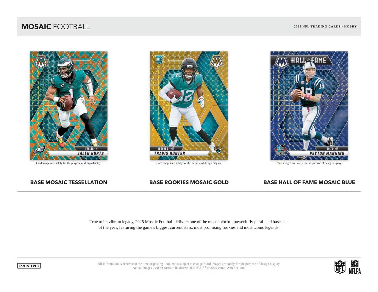 PRESALE - 2025 Panini Mosaic Football Hobby Box