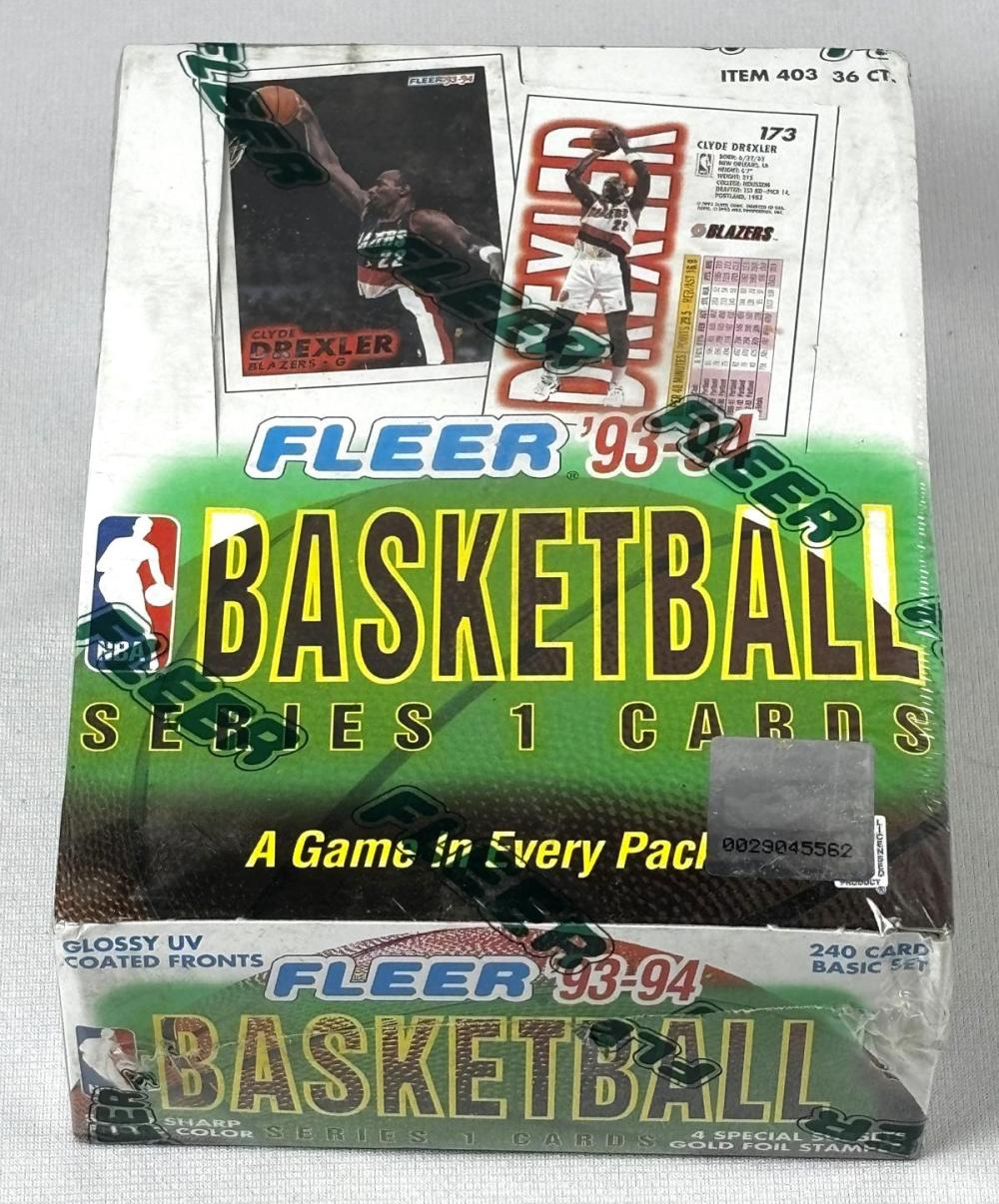 1993 Fleer Basketball Series 1 Hobby Box
