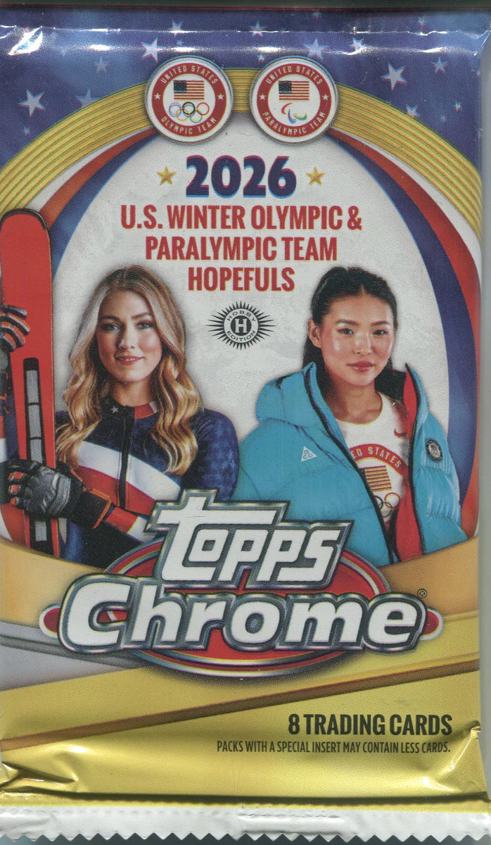 2026 Topps Chrome U.S Winter Olympic & Paralympic Team Hopefuls Hobby Pack