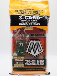 2020-21 Mosaic Basketball Fat pack