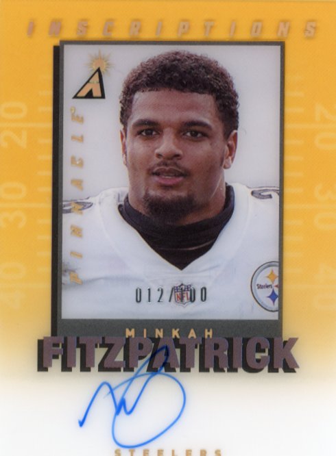 2021 Panini Pinnacle Minkah Fitzpatrick Inscriptions #PI-MFI - Autograph #/100 Steelers