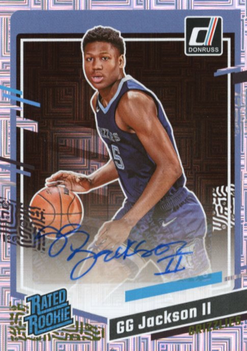 2023/24 Panini Donruss GG Jackson II Rated Rookie RC #258 - Autograph Grizzlies