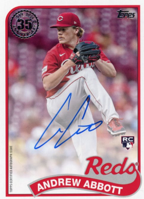 2024 Topps Andrew Abbott RC #89BA-AA - Autograph Reds
