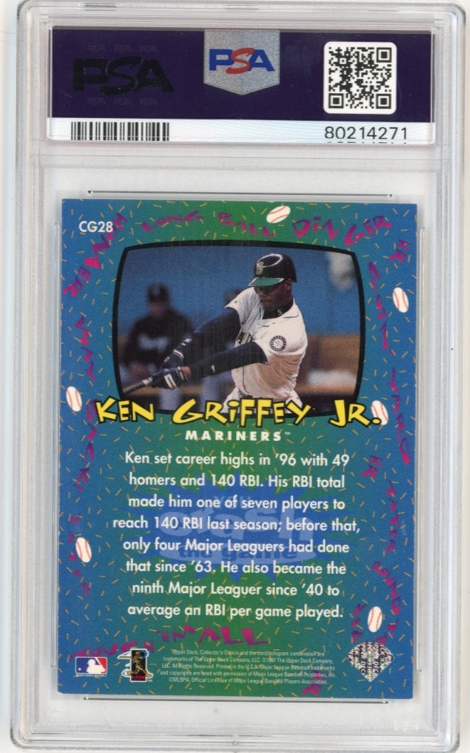 1997 Upper Deck Collector's Choice Ken Griffey Jr. #CG28 - PSA 7 Mariners