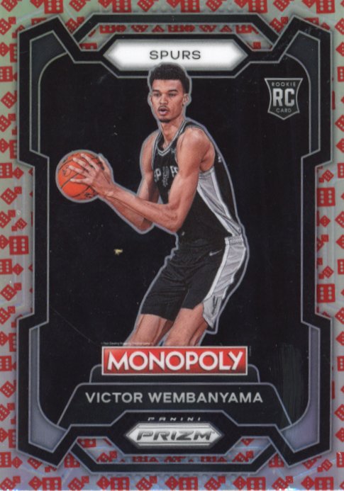 2023/24 Panini Prizm Monopoly Victor Wembanyama RC #81 - Dice Spurs