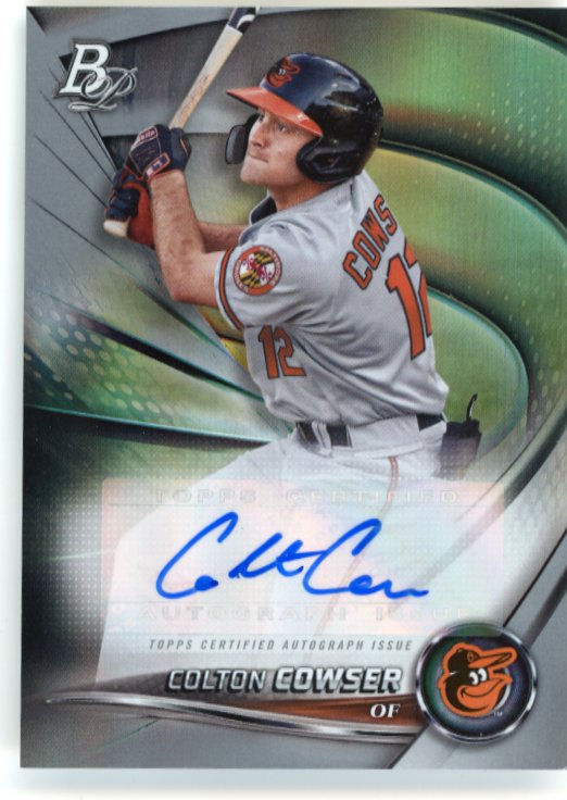 2022 Topps Bowman Platinum Colton Cowser #TOP-76 - Autograph Orioles