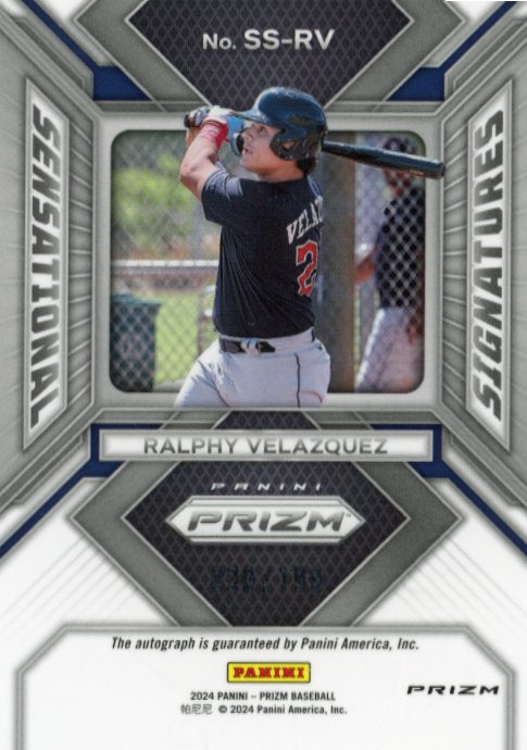 2024 Panini Prizm Ralph Velazquez #SS-RV - #/199 Hyper Autograph Guardians
