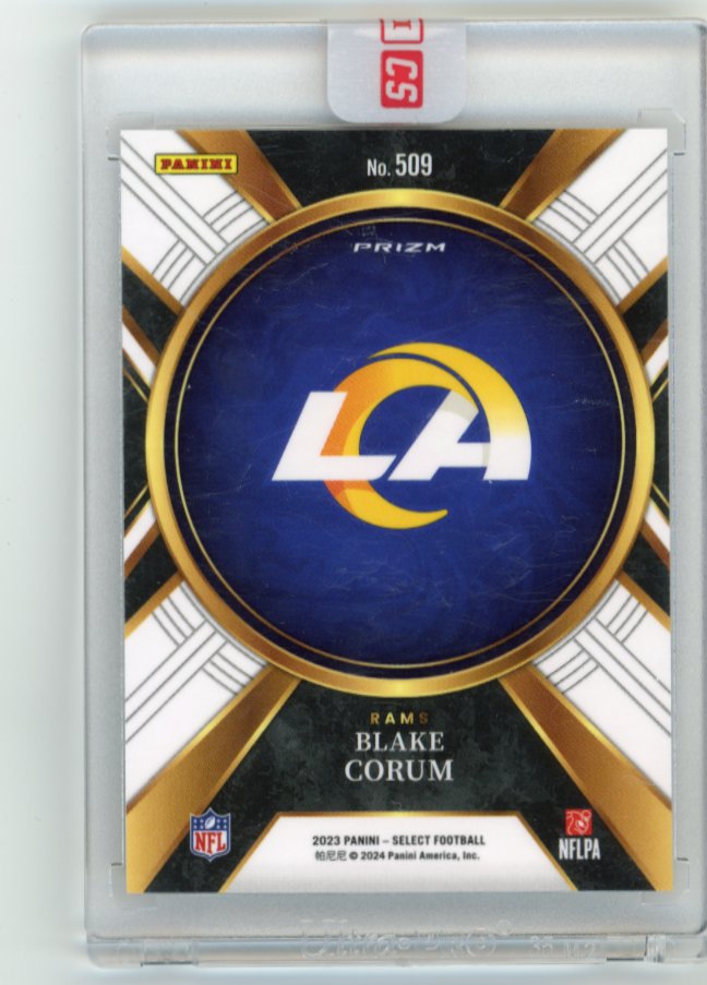 2023 Panini Select Blake Corum Rookie RC #509 - Rams
