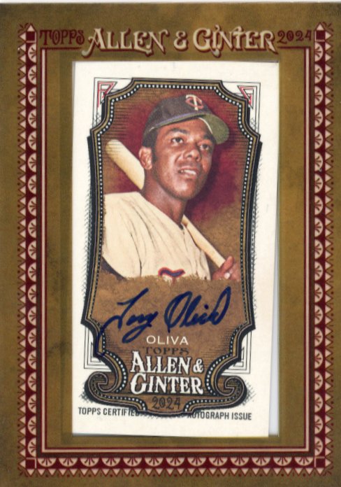 2024 Topps Allen and Ginter Tony Oliva #MA-TO - Autograph Twins