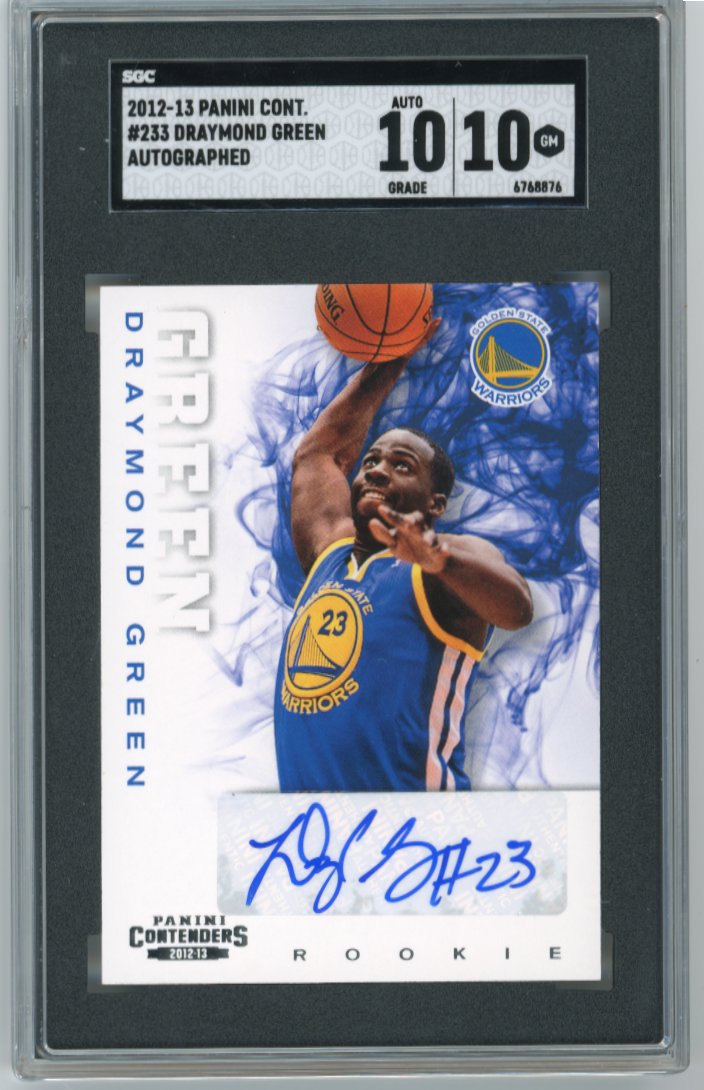 2012/13 Panini Contenders Draymond Green RC #233 - Autograph PSA 10 AUTO 10 Warriors